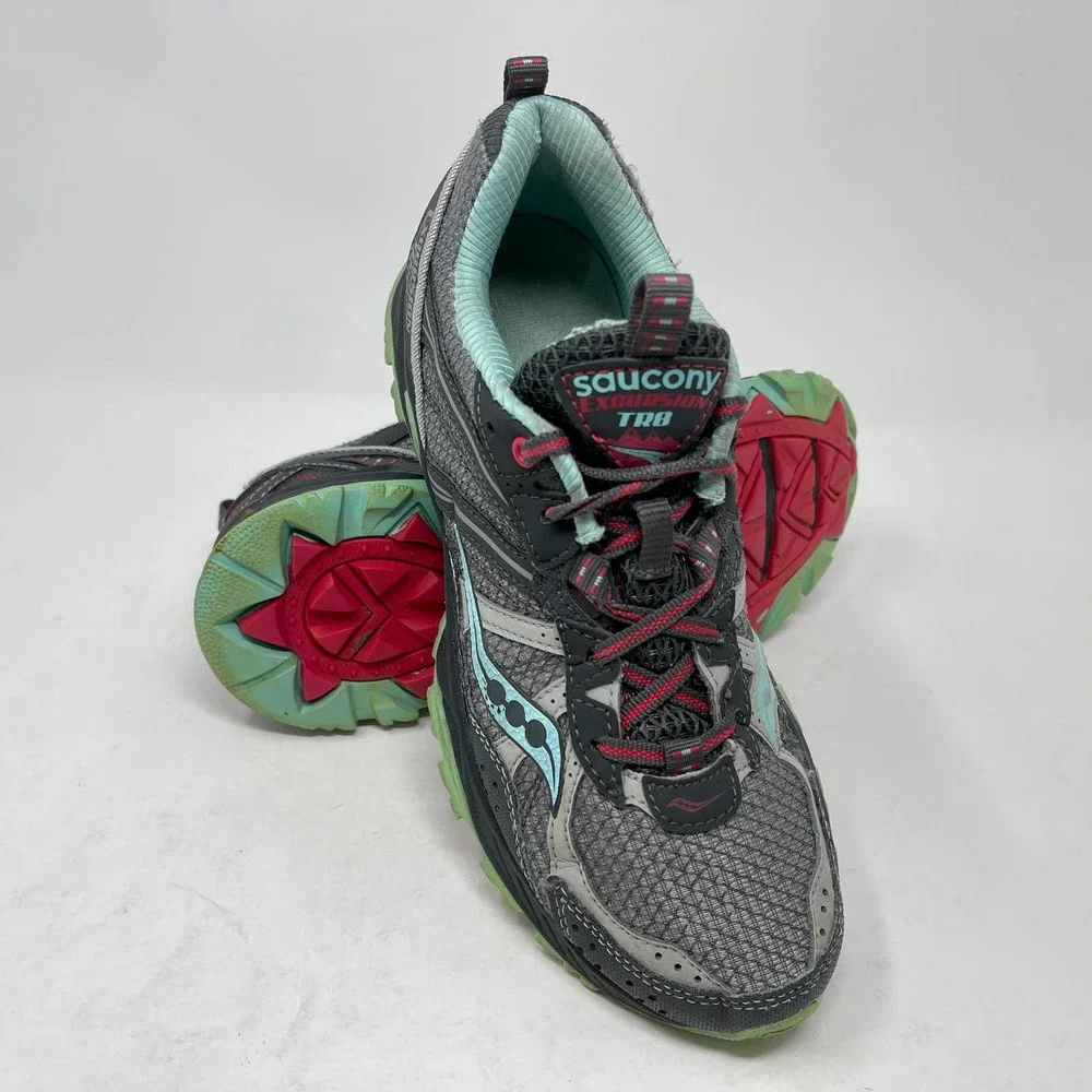 Saucony Excursion TR8 Women's Sz 8 Gray Running Shoes 824:J.8.2